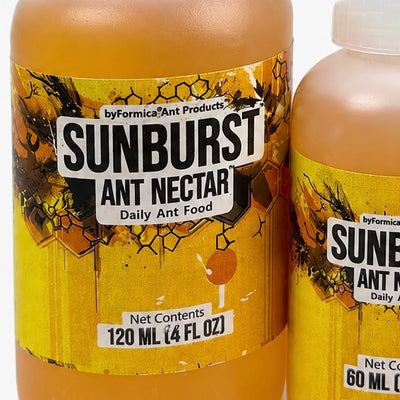 Liquide sucré Sunburst 120ml pour fourmis – Source d’énergie naturelle AntWorld