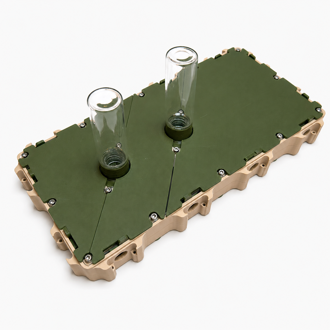 Module L+ Hydrix ouvert – Espace intérieur formicarium humide Nexus AntWorld