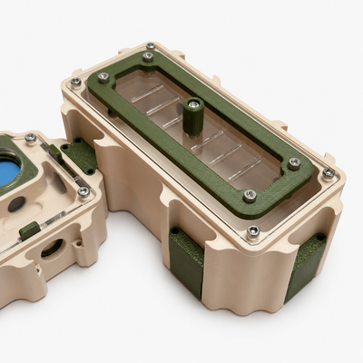 Aire de chasse S vue de côté – Formicarium modulaire Nexus AntWorld